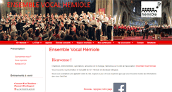 Desktop Screenshot of hemiole.fr